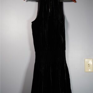 Ramy Brook Black Sheath Mini Dress Halter Sleeveless